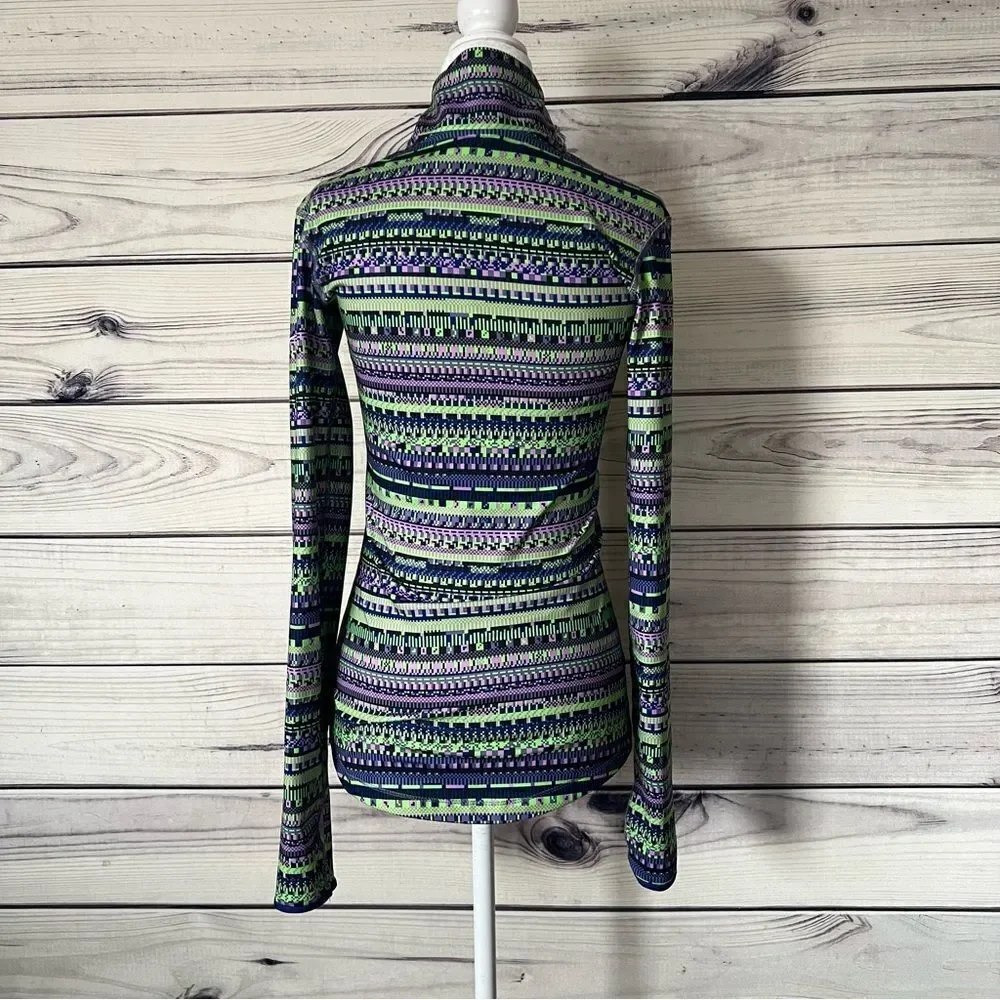Nike Pro Warm Patterned Half Zip Jacket